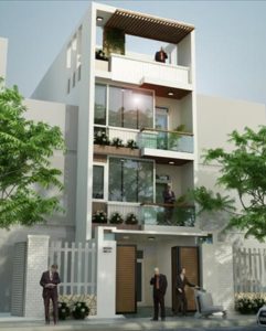 Xây nhà phố có thang máy kinh doanh căn hộ dịch vụ Q.Bình Tân
