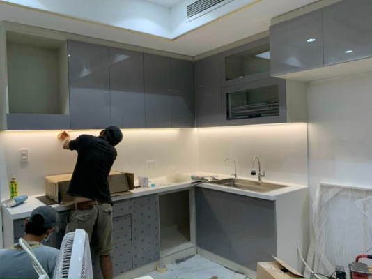 Những hình ảnh tủ bếp hiện đại cho căn hộ