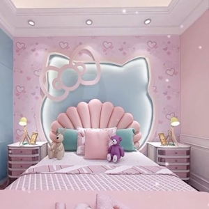 Thiết Kế Phòng ngủ hello kitty