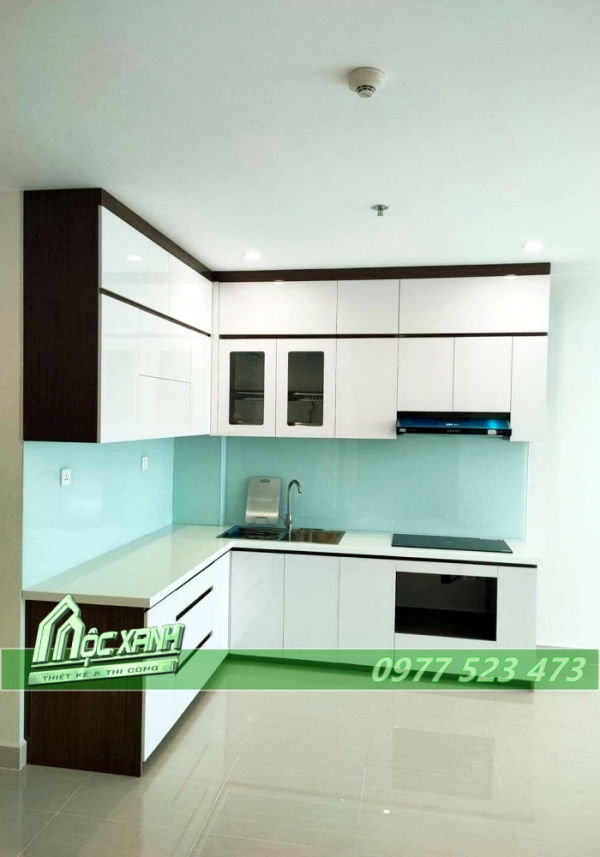 Tủ Bếp chữ L căn hộ