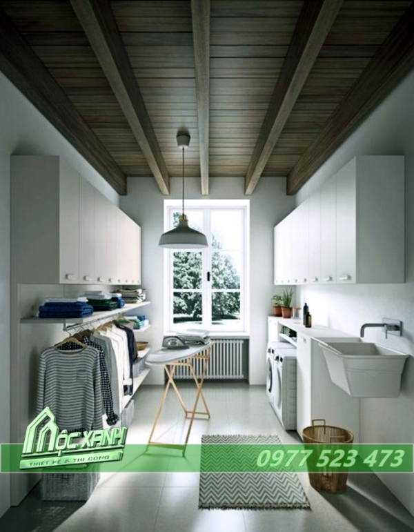 Thiết Kế phòng phơi đồ hiện đại