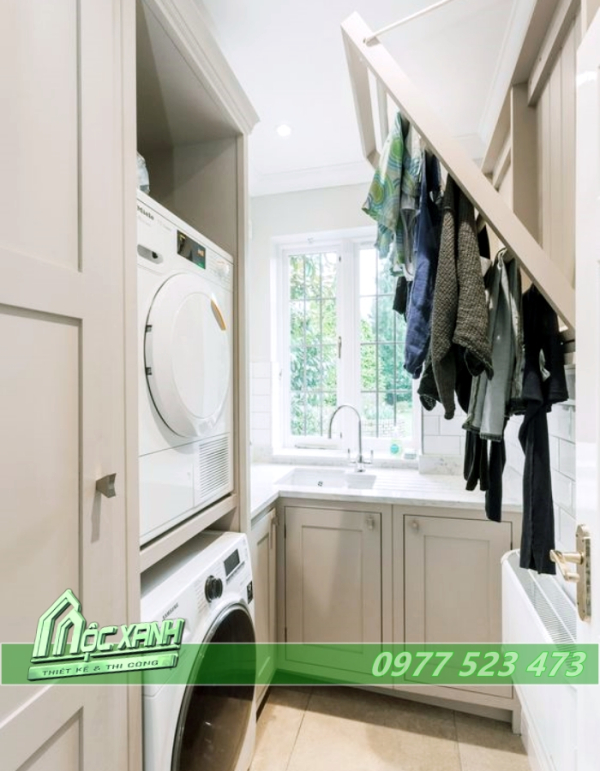 Thiết Kế phòng giặt đồ mini