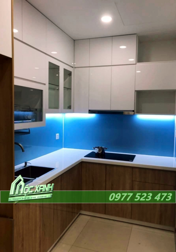 Tủ Bếp nhựa Acrylic bóng