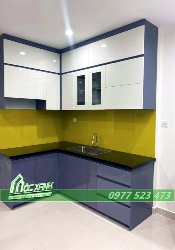 Tủ Bếp chữ L cho căn hộ Quận 12