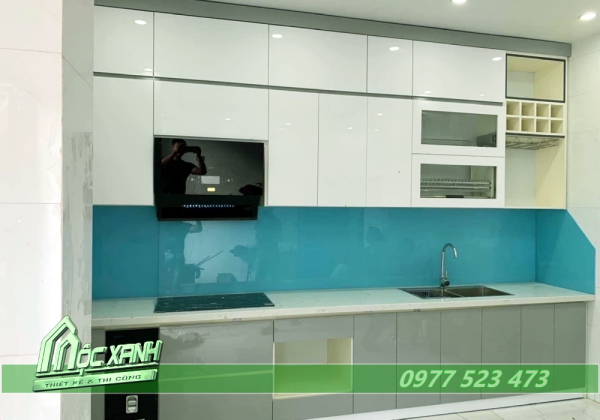Tủ Bếp nhựa Acrylic bóng