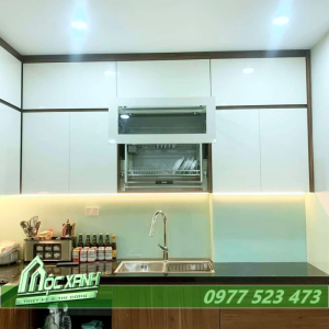 Tủ Bếp nhựa Acrylic bóng