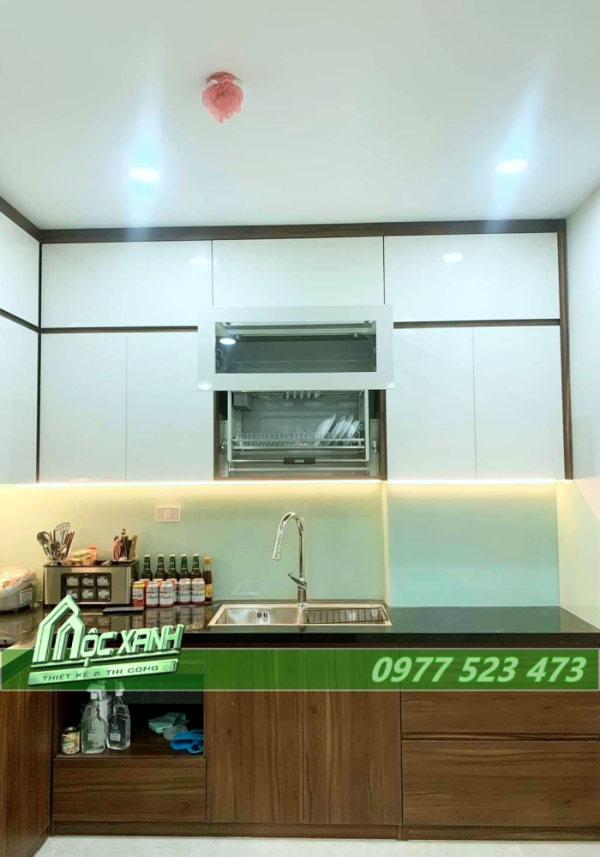Tủ Bếp nhựa Acrylic bóng