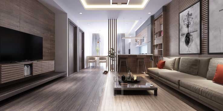Quy tắc thiết kế nội thất căn hộ chung cư 80m2