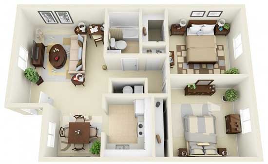 Thiết kế nội thất nhà cấp 4 50m2 và những thông tin lưu ý