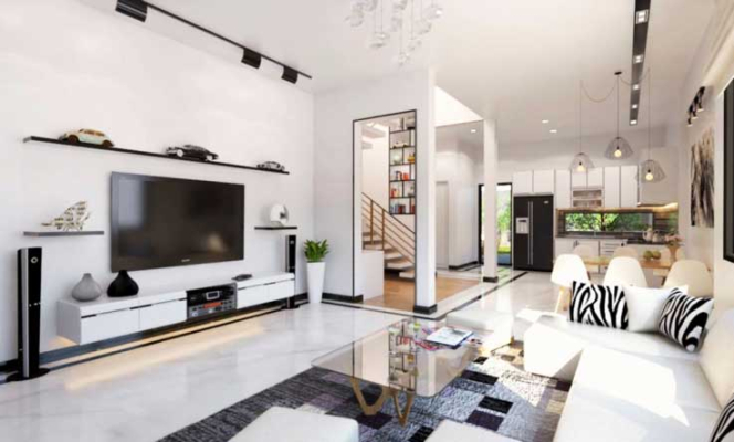 Nội thất nhà ống 4x15m đẹp nhất hiện nay