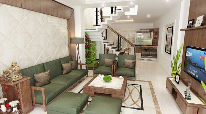Thiết kế nội thất nhà ống 100m2 tiện nghi mới
