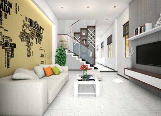 Thiết kế nội thất nhà ống mặt tiền 4m đẹp tiết kiệm được chi phí