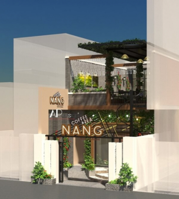 Bí quyết thiết kế quán café mặt tiền 5m nhỏ nhưng sang