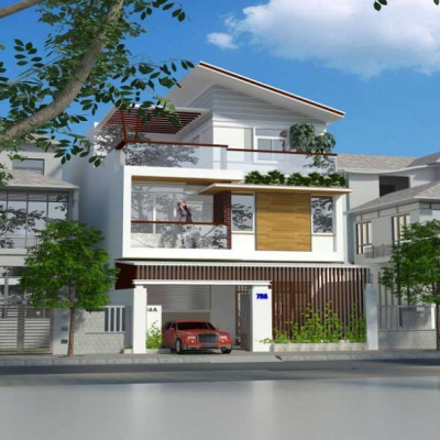 Mẫu nhà 1 trệt 1 lầu có sân thượng xu hướng tìm kiếm 2023