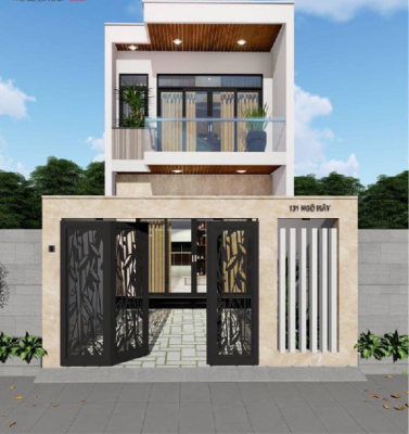 tham khảo một số mẫu mặt tiền nhà phố 1 trệt 1 lầu đẹp 2023
