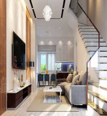 Những mẫu phòng khách nhà ống 2 tầng với thiết kế ấn tượng