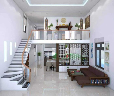 Mẫu cầu thang nhà cấp 4 gác lửng siêu đẹp và giá thấp