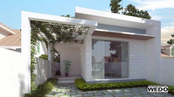 Mẫu thiết kế nhà cấp 4 có 2 phòng ngủ tại Bình Dương