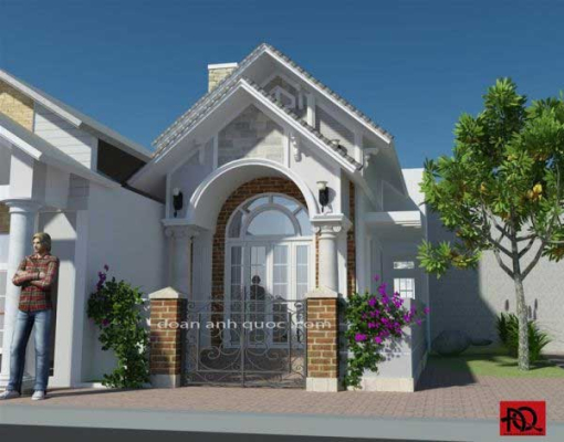 Mẫu nhà cấp 4 mái thái đẹp 5x20m chi phí xây dựng thấp