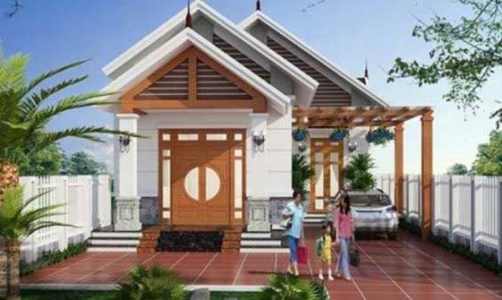 20+ Mẫu nhà cấp 4 hình chữ L ở nông thôn được xây dựng nhiều