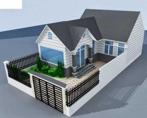 Mẫu nhà cấp 4 mái thái giá 300 triệu chi phí xây dựng thấp