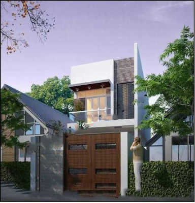 Mẫu nhà ống 2 tầng đẹp 5×18 phong cách Hiện đại