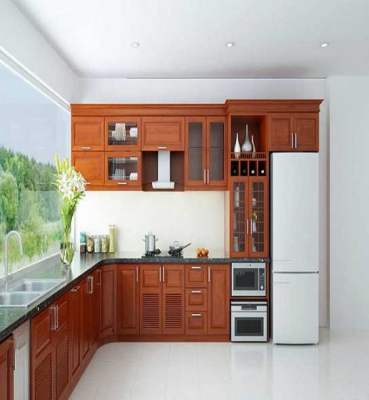 Top 10 mẫu tủ bếp gỗ tự nhiên mới mang đến không gian sang trọng