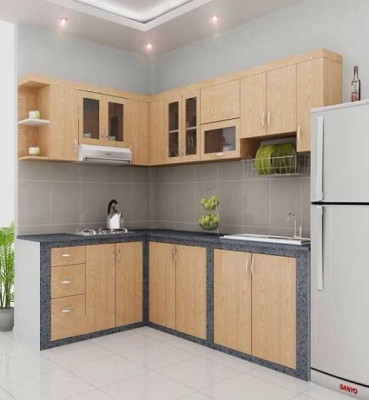 một số mẫu tủ bếp hình chữ L mới và tiện nghi nhất 2023