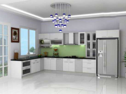 Mẫu tủ bếp nhôm kính đẹp nhất 2023 đa dạng kiểu dáng