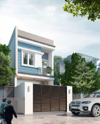 Mẫu nhà 2 tầng 3 phòng ngủ 5×15 đáp ứng nhu cầu sinh hoạt