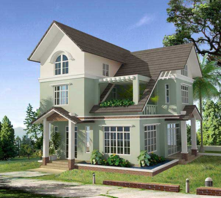 Mẫu nhà 2 tầng đẹp giá 400 triệu đáp ứng đầy đủ công năng