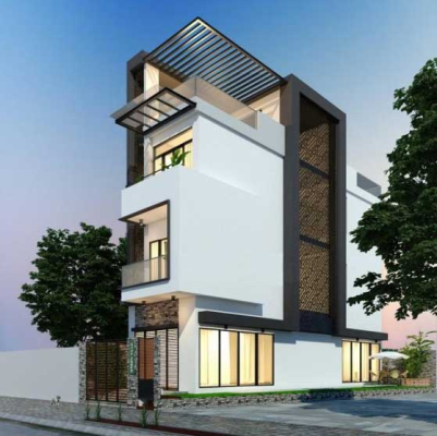 Mẫu nhà phố 3 tầng 1 tum đẹp 2023 thiết kế đầy ấn tượng