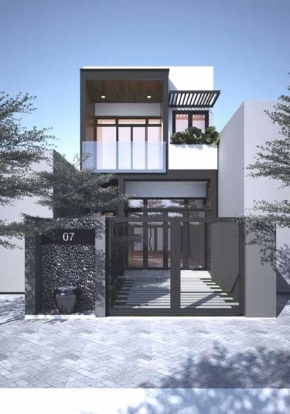 Top 12 thiết kế nhà 1 trệt 1 lầu 4x20m đẹp nhất 2023
