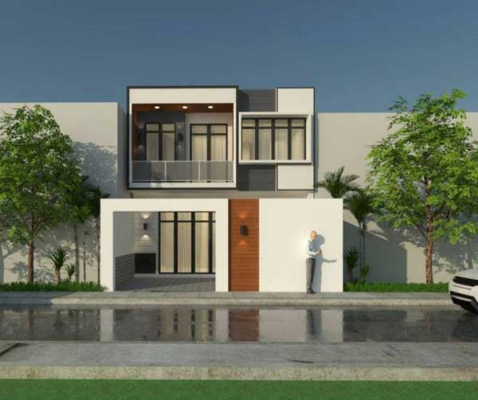 Các mẫu nhà 1 trệt 1 lầu 6x20m phong cách độc đáo