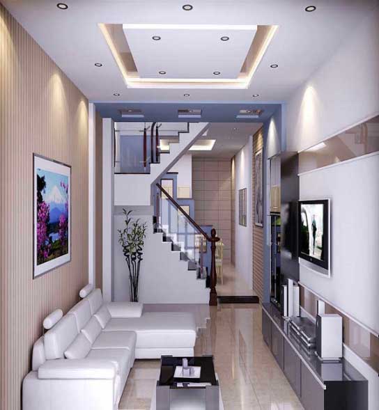 15 mẫu phòng khách nhà lệch tầng được ưa chuộng nhất hiện nay