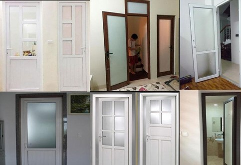 Mẫu cửa nhà vệ sinh nhôm kính đa dạng mẫu mã, chủng loại