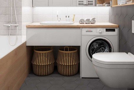 Thiết kế nhà vệ sinh có máy giặt, Cập Nhật mẫu xu hướng
