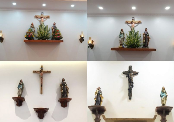 Top 50 mẫu thiết kế phòng khách có bàn thờ chúa đẹp nhất