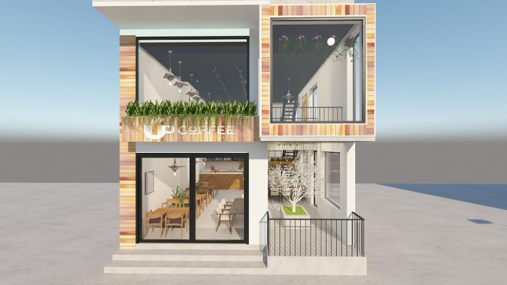 Những tuyệt chiêu thiết kế quán cafe 80m2 mới