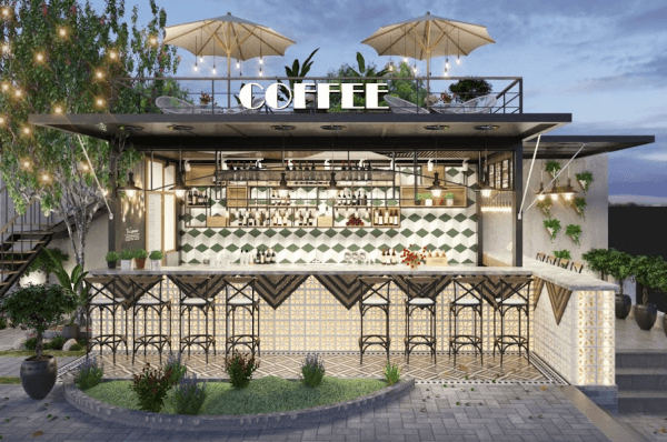 Tư vấn thiết kế quán cafe diện tích 100m2 giá rẻ hiệu quả