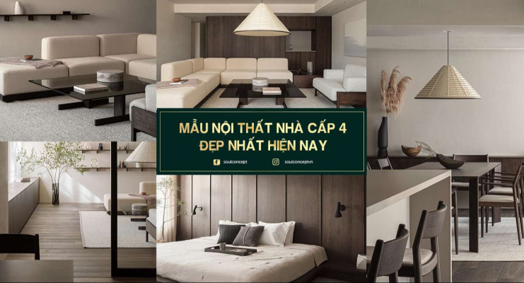 Tổng hợp BST Mẫu thiết kế nội thất nhà cấp 4 đẹp đầy đủ nhất